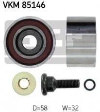 Купить VKM 85146 SKF Ролик приводного ремня Гетц (1.5 CRDi, 1.5 CRDi GLS), D-наружный: 58 мм, ширина 32 мм
