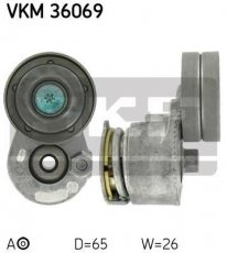 Купить VKM 36069 SKF Ролик приводного ремня Трафик (1.9, 2.0), D-наружный: 65 мм, ширина 26 мм
