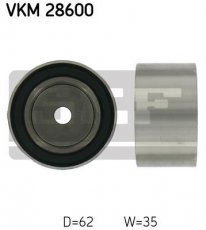 Купити VKM 28600 SKF Ролик приводного ременя Крайслер, D-зовнішній: 62 мм, ширина 35 мм
