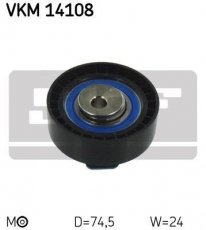 Купити VKM 14108 SKF Ролик ГРМ Фієста (1.8 DI, TD 1.8), ширина 24 мм