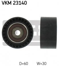 Купить VKM 23140 SKF Ролик приводного ремня Пежо 308 1.6 HDi, D-наружный: 60 мм, ширина 30 мм