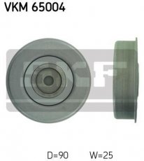 Купити VKM 65004 SKF Ролик приводного ременя, D-зовнішній: 90 мм, ширина 27,5 мм