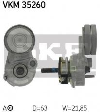 Купити VKM 35260 SKF Ролик приводного ременя Інсігнія (1.6, 1.6 Turbo, 1.8), D-зовнішній: 63 мм, ширина 22 мм