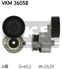 Купити VKM 36058 SKF Ролик приводного ременя Symbol 1.5 dCi, D-зовнішній: 65 мм, ширина 23 мм