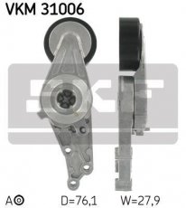 Купити VKM 31006 SKF Ролик приводного ременя Audi, D-зовнішній: 76 мм, ширина 28 мм