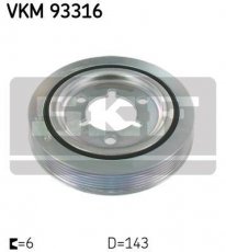 Купити VKM 93316 SKF Шків колінвала Berlingo B9 (1.6, 1.6 16V)