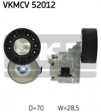 Купить VKMCV 52012 SKF Ролик приводного ремня Ducato 2.3, D-наружный: 70 мм, ширина 28,5 мм