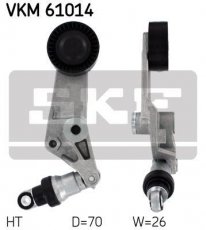 Купити VKM 61014 SKF Ролик приводного ременя Avensis (1.6 VVT-i, 1.8, 1.8 VVT-i), D-зовнішній: 70 мм, ширина 26 мм