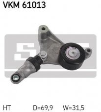 Купити VKM 61013 SKF Ролик приводного ременя Хайлендер (2.4, 2.4 4WD), D-зовнішній: 69,9 мм, ширина 31,5 мм
