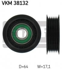 Купить VKM 38132 SKF Ролик приводного ремня B-Class (1.5, 1.7, 2.0), D-наружный: 64 мм, ширина 17 мм