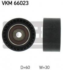 Купить VKM 66023 SKF Ролик приводного ремня Гранд Витара 1.9 DDiS, D-наружный: 60 мм, ширина 30 мм