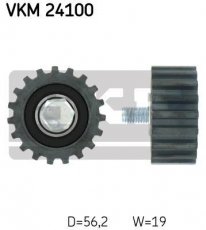 Купить VKM 24100 SKF Ролик приводного ремня Фиеста (1.8 D, 1.8 TD), D-наружный: 56,2 мм, ширина 19 мм
