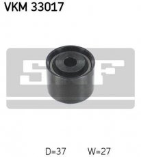 Купить VKM 33017 SKF Ролик приводного ремня Jumpy 1.9 D 70, D-наружный: 37 мм, ширина 27 мм