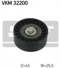 Купити VKM 32200 SKF Ролик приводного ременя, D-зовнішній: 65 мм, ширина 25,5 мм