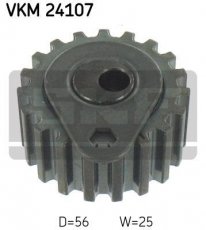 Купить VKM 24107 SKF Ролик приводного ремня, D-наружный: 58 мм, ширина 25 мм