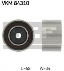 Купить VKM 84310 SKF Ролик приводного ремня Mazda, D-наружный: 58 мм, ширина 34 мм