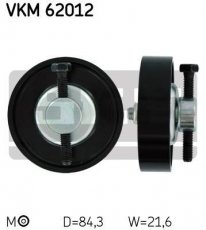 Купить VKM 62012 SKF Ролик приводного ремня Микра (1.0 16V, 1.2 16V, 1.4 16V), D-наружный: 84,3 мм, ширина 21,6 мм