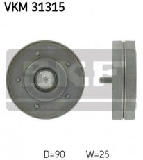 Купить VKM 31315 SKF Ролик приводного ремня Эксео, D-наружный: 90 мм, ширина 25 мм