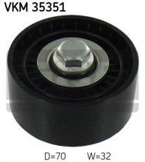 Купить VKM 35351 SKF Ролик приводного ремня Captiva (2.2 D, 2.2 D 4WD), D-наружный: 70 мм, ширина 32 мм