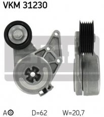 Купить VKM 31230 SKF Ролик приводного ремня Volkswagen, D-наружный: 62 мм, ширина 20,7 мм