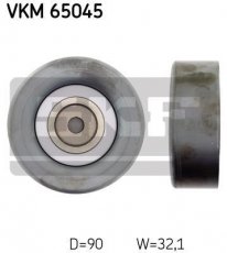 Купити VKM 65045 SKF Ролик приводного ременя Міцубісі, D-зовнішній: 90 мм, ширина 32 мм
