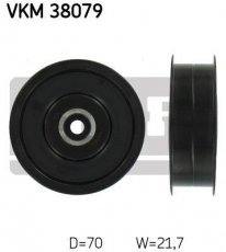Купить VKM 38079 SKF Ролик приводного ремня Мерседес 211 (2.5, 3.0, 3.5, 5.5), D-наружный: 70 мм, ширина 21,7 мм