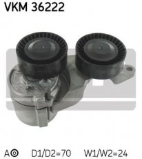 Купить VKM 36222 SKF Ролик приводного ремня Volvo S80 (2.4 D, 2.4 D5), ширина 24 мм
