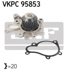 Купить VKPC 95853 SKF Помпа Elantra 2.0 CRDi