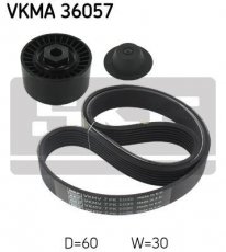 Купить VKMA 36057 SKF Ремень приводной (7 ребер) Clio (3, 4) (1.2, 1.2 16V)