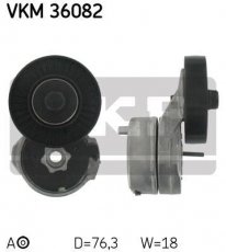 Купити VKM 36082 SKF Ролик приводного ременя, D-зовнішній: 76,3 мм, ширина 18 мм