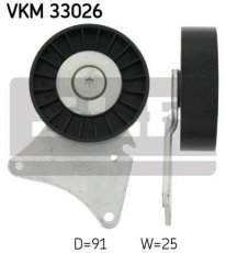 Купить VKM 33026 SKF Ролик приводного ремня, D-наружный: 91 мм, ширина 25 мм