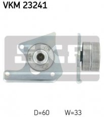 Купить VKM 23241 SKF Ролик приводного ремня Пежо 406 (1.9 D, 1.9 TD), D-наружный: 60 мм, ширина 33 мм