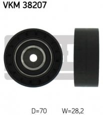 Купить VKM 38207 SKF Ролик приводного ремня BMW E39 (535 i, 540 i), D-наружный: 70 мм, ширина 28,2 мм
