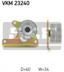 Купити VKM 23240 SKF Ролик приводного ременя, D-зовнішній: 60 мм, ширина 34 мм