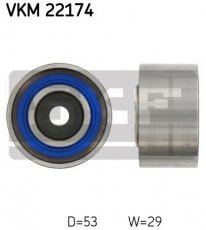Купить VKM 22174 SKF Ролик приводного ремня Alfa Romeo, D-наружный: 53 мм, ширина 29 мм