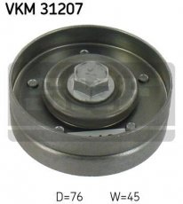 Купити VKM 31207 SKF Ролик приводного ременя, D-зовнішній: 76 мм, ширина 26 мм
