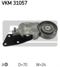 Купити VKM 31057 SKF Ролик приводного ременя Ibiza (1.9 SDI, 1.9 TDI, 1.9 TDI Cupra R), D-зовнішній: 70,2 мм, ширина 24 мм