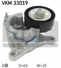 Купити VKM 33019 SKF Ролик приводного ременя Сітроен С4 2.0 16V, D-зовнішній: 65 мм, ширина 25 мм