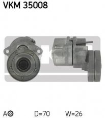 Купити VKM 35008 SKF Ролик приводного ременя Combo (1.2, 1.4), D-зовнішній: 70 мм, ширина 26 мм