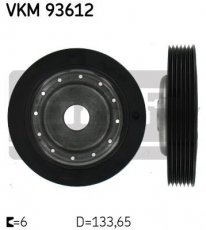 Купити VKM 93612 SKF Шків колінвала Сценік (1, 2) (1.4 16V, 1.6, 1.6 BiFuel)