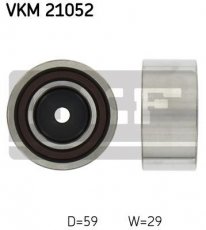 Купить VKM 21052 SKF Ролик приводного ремня Ауди А8 (2.8, 2.8 quattro), D-наружный: 59 мм, ширина 29 мм