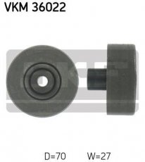 Купити VKM 36022 SKF Ролик приводного ременя Еспейс (2.2 12V TD, 2.2 D), D-зовнішній: 70 мм, ширина 27 мм