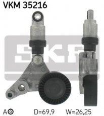 Купити VKM 35216 SKF Ролик приводного ременя Еспейс 3.0 dCi, D-зовнішній: 70 мм, ширина 26 мм