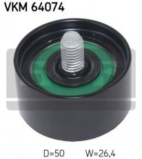 Купити VKM 64074 SKF Ролик приводного ременя Picanto (1.0, 1.0 Bi-Fuel, 1.0 LPG), D-зовнішній: 50 мм, ширина 26,4 мм