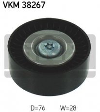 Купить VKM 38267 SKF Ролик приводного ремня Мерседес 204 (C 180 Kompressor, C 200 Kompressor), D-наружный: 76 мм, ширина 28 мм