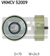 Купити VKMCV 52009 SKF Ролик приводного ременя, D-зовнішній: 70 мм, ширина 24,9 мм