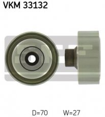 Купити VKM 33132 SKF Ролик приводного ременя Citroen C4 1.6 HDi, D-зовнішній: 70 мм, ширина 27 мм