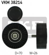 Купить VKM 38214 SKF Ролик приводного ремня, D-наружный: 70 мм, ширина 26 мм