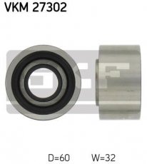 Купить VKM 27302 SKF Ролик приводного ремня Civic (2.0 TDiC, 2.0 i D), D-наружный: 60 мм, ширина 32 мм