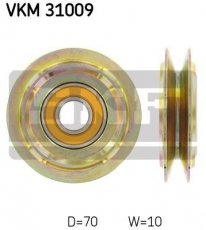 Купить VKM 31009 SKF - Паразитный/ Ведущий ролик, клиновый ремень